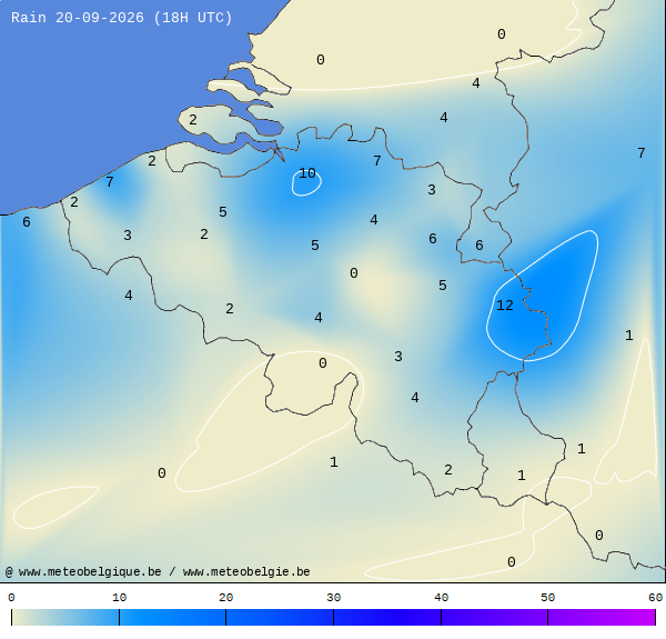 Pluies 24 heures