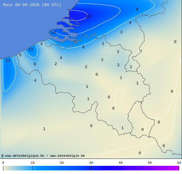 Regen 24 uren