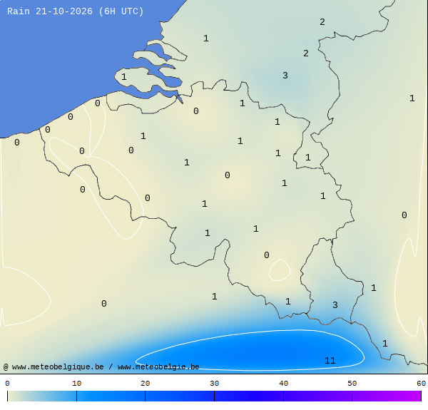 Pluies 24 heures