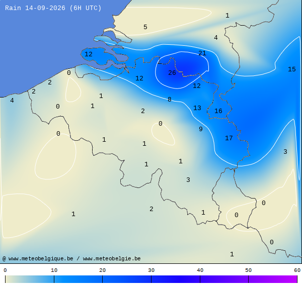 Regen 24 uren