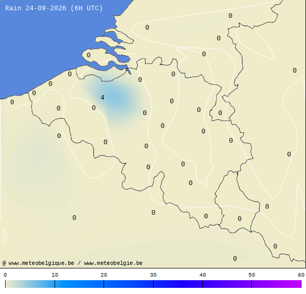 Pluies 24 heures