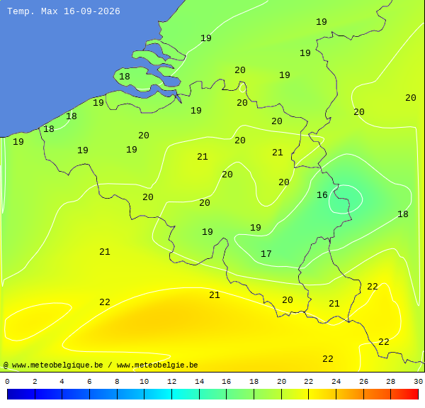 Maximale temperatuur