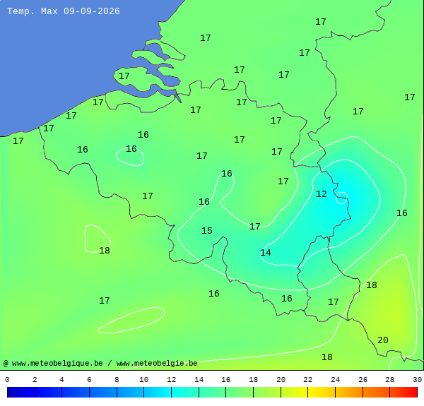 Maximale temperatuur